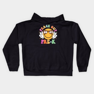 Peace Out School, Last Day of School, End of School Pre-K Kids Hoodie